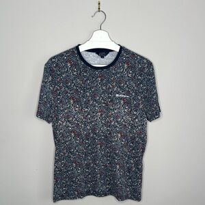 Ben Sherman Navy Floral Print T-Shirt